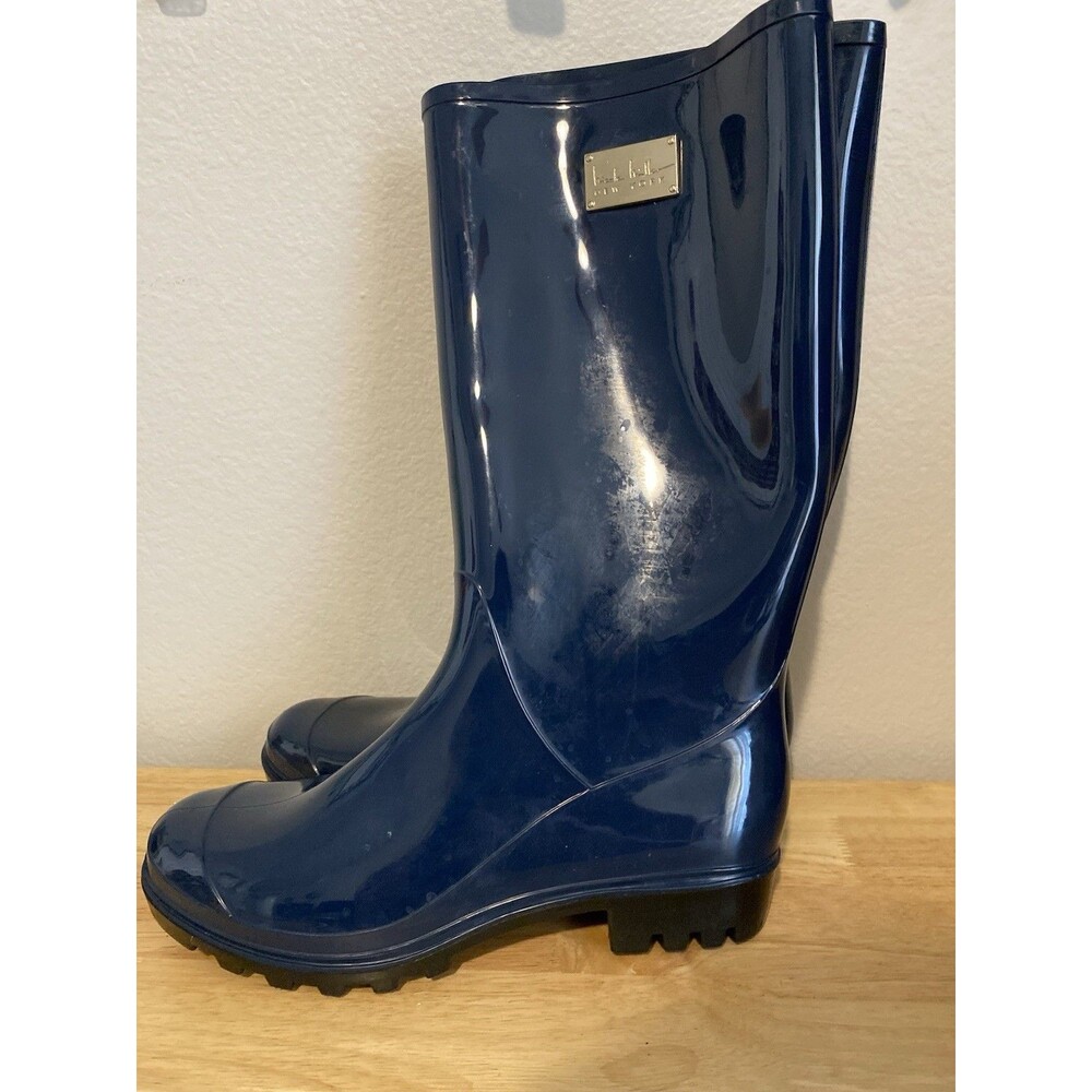 Nicole Miller New York Rainy Day (Blue)Women's Rain Boots 9